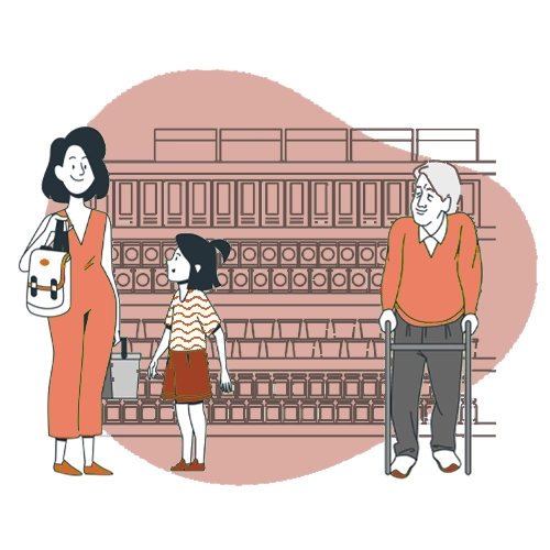 Accessibilité de l'épicerie La Melting Coop